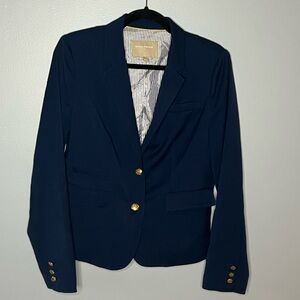 Navy Blazer with Gold Buttons